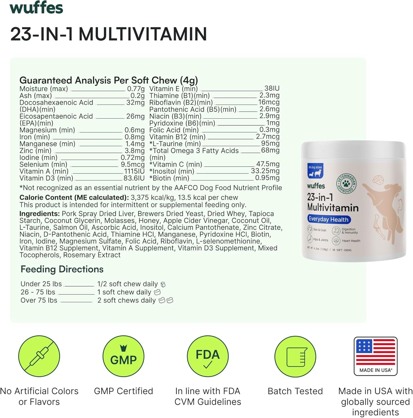 Hip and Joint Supplement with 23-in-1 Multivitamin Bundle for Small and Medium Breed Dogs