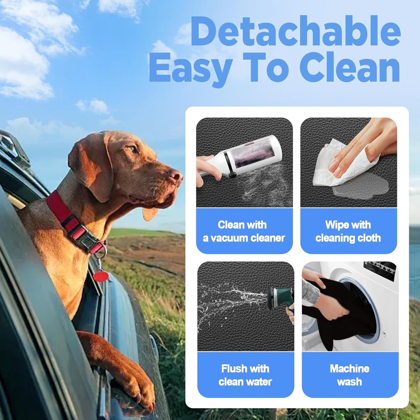 Back Seat Extender for Dogs - Waterproof Car Seat Cover with Hard Bottom, Enhanced 2025 Material, Scratch-Resistant, Safe, Easy to Clean, Supports up to 400 lbs