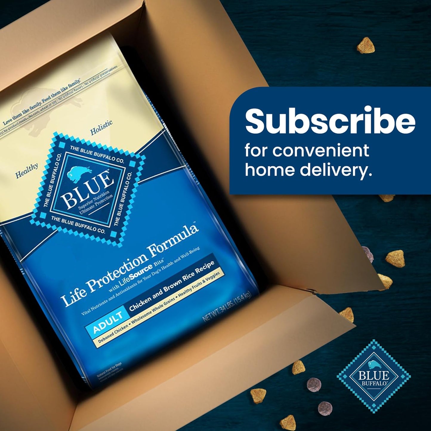 Life Protection Formula Adult Dry Dog Food - Chicken & Brown Rice Recipe, 30 lb Bag, Supports Muscle Development with Natural Ingredients