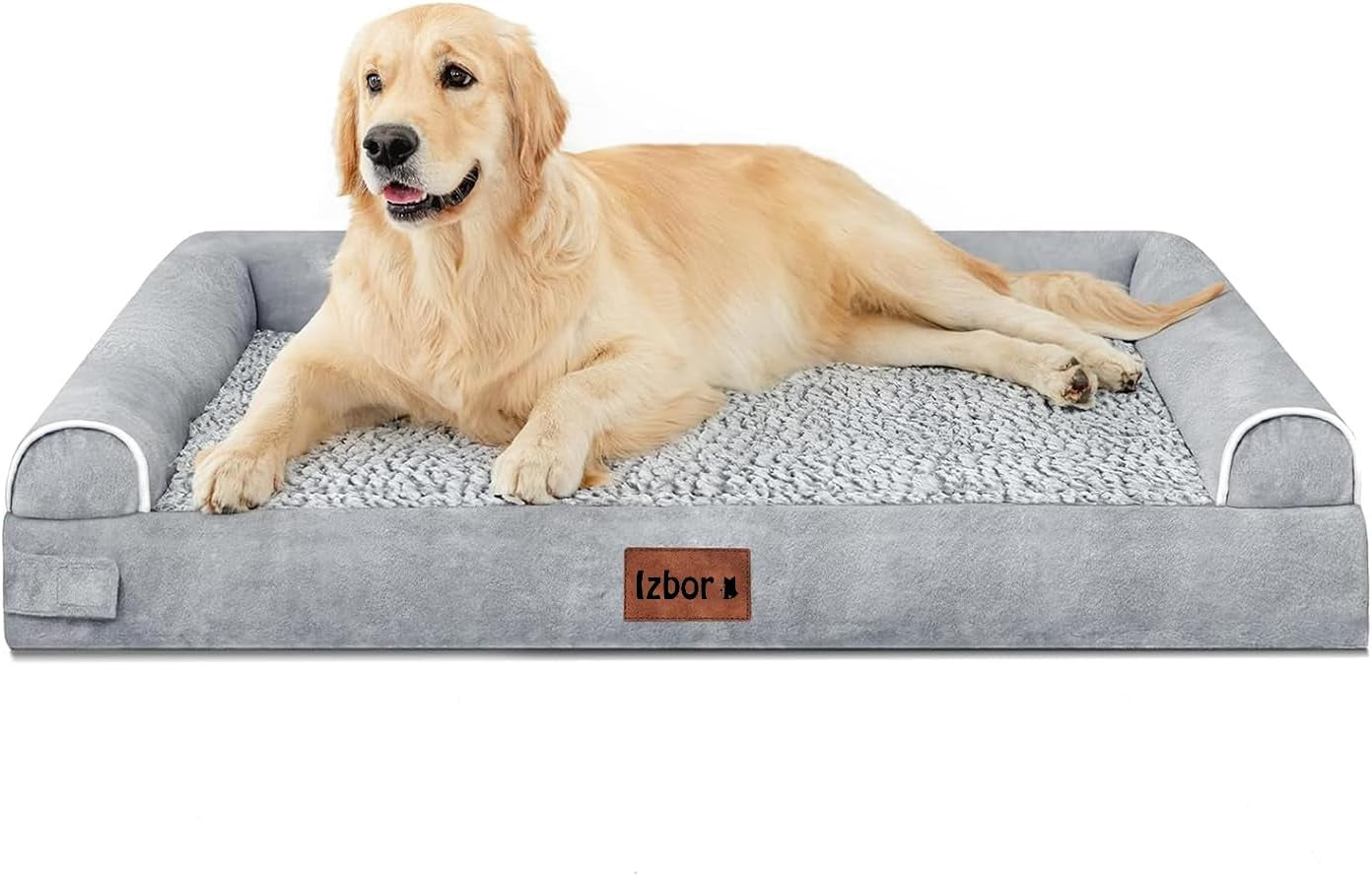 Orthopedic Memory Foam Dog Bed for Large Breeds, Waterproof and Washable Cover, Durable Anti-Slip Design (44" x 35" x 8")