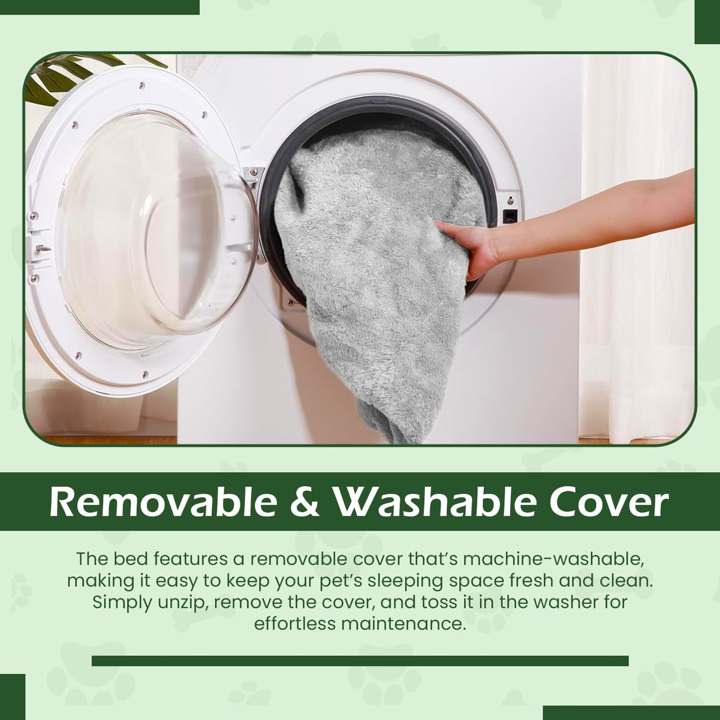 Orthopedic Memory Foam Dog Bed for Large Breeds, Waterproof and Washable Cover, Durable Anti-Slip Design (44" x 35" x 8")