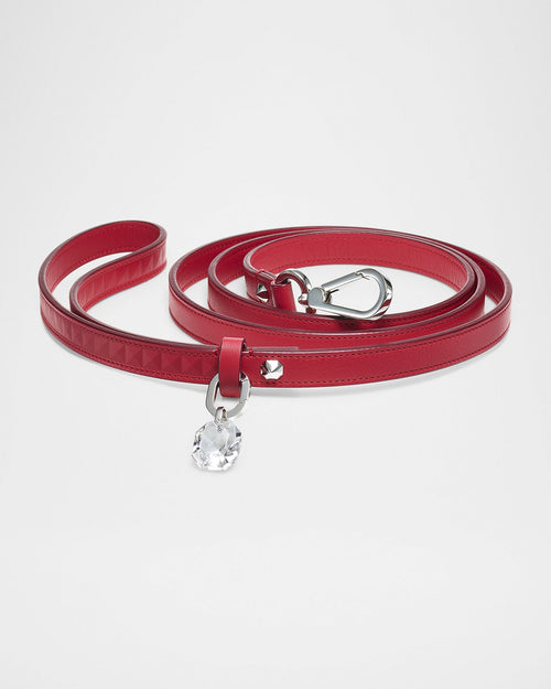 Baccarat Louxor 12" leather pet leash — Courtesy of Baccarat