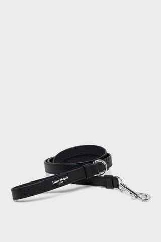 Maison Margiela stitch-detail leather leash, black — Courtesy of Maison Margiela